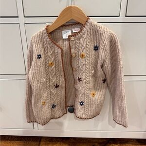 Zara Beige and Brown Knit cardigan